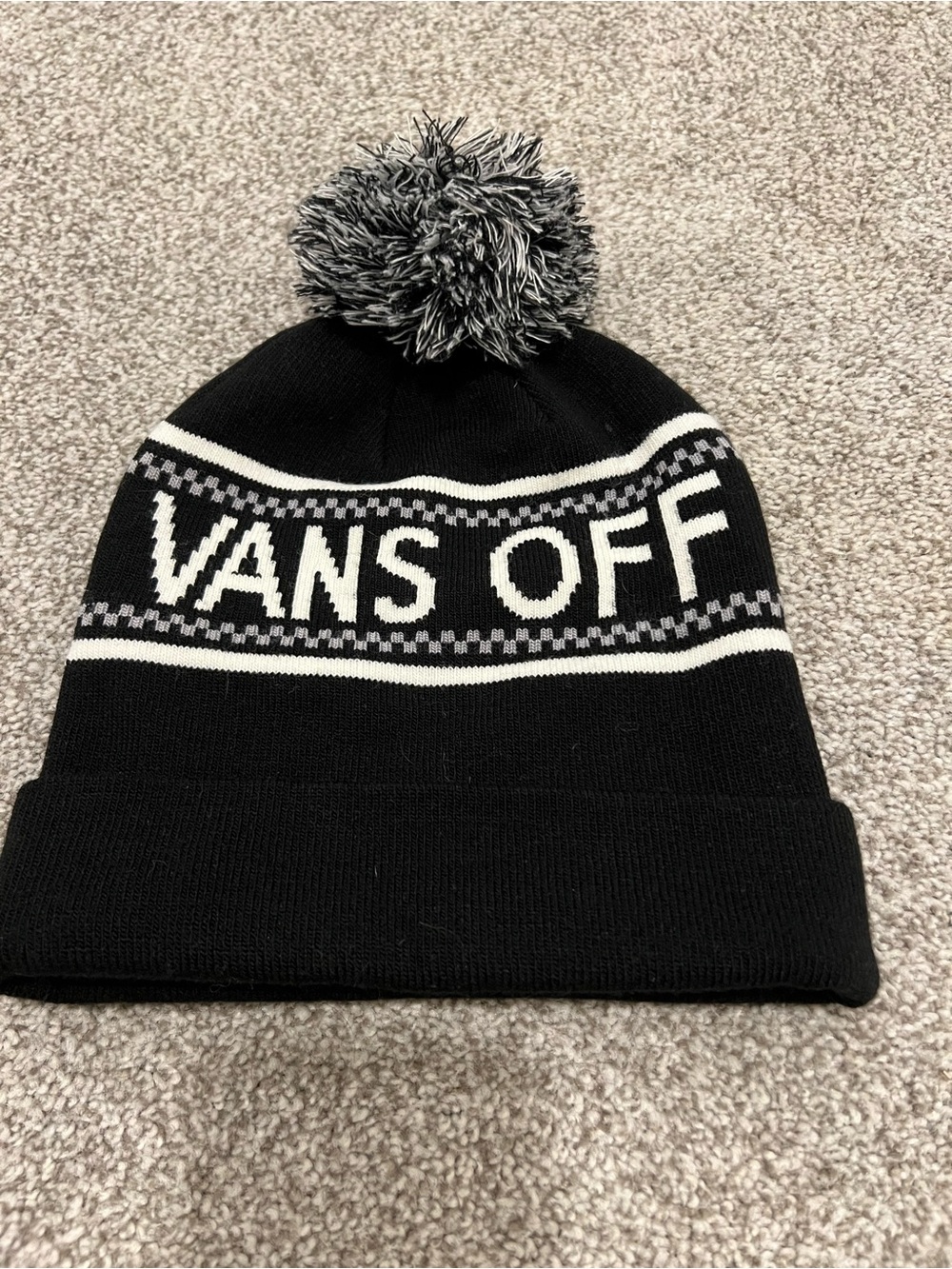 Vans Black Knit Cuffed Beanie